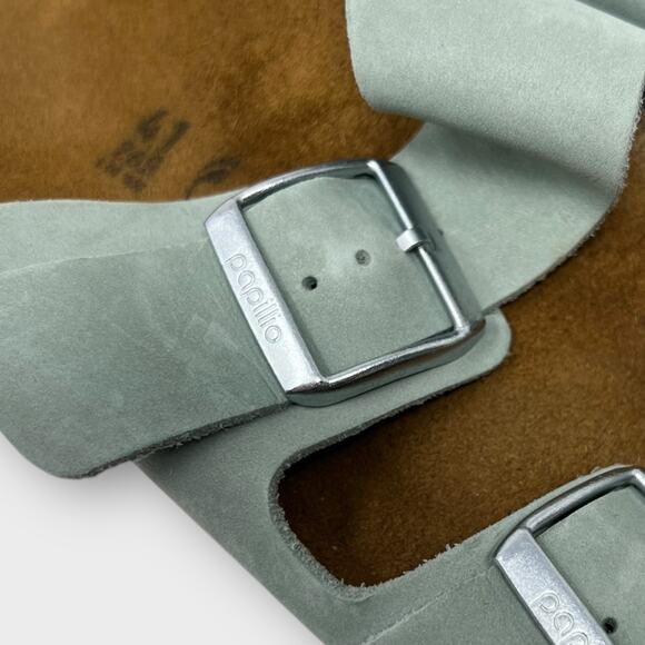 Birkenstock Papillio Arizona Platform Sandal-Nubuck in Pure Sage Size 41/10 - Picture 7 of 11